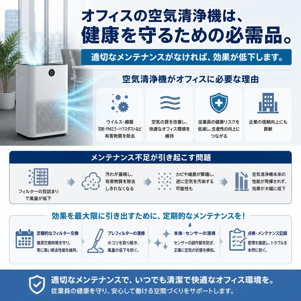 空気清浄機の役割とメンテナンスの必要性